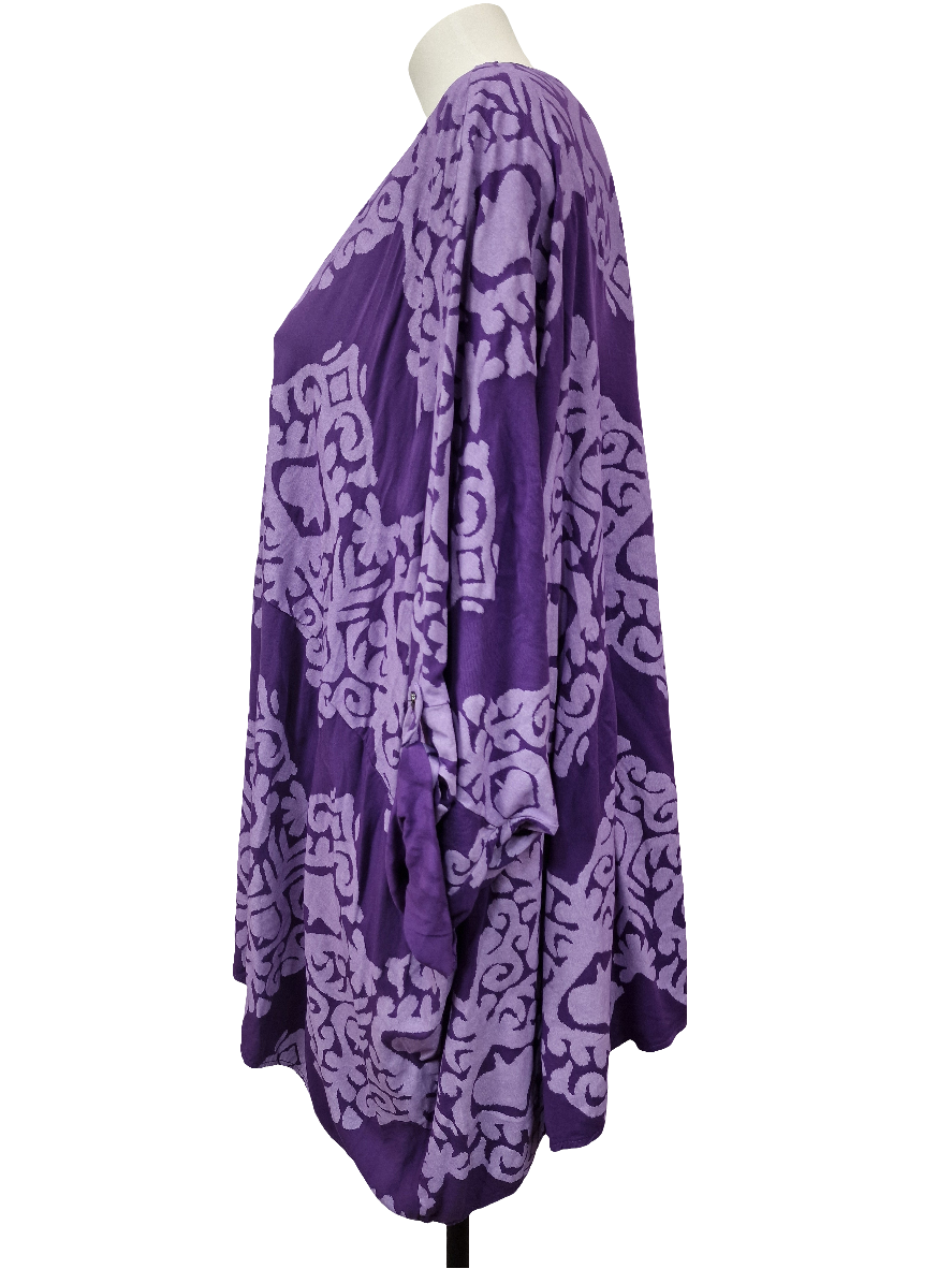 Tunique oversize imprimé ikat