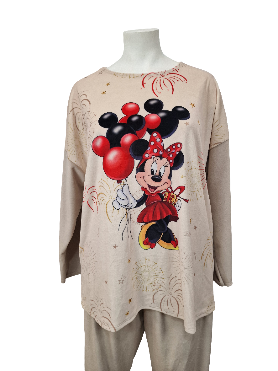 Pyjama en velours - Minnie avec ballon
