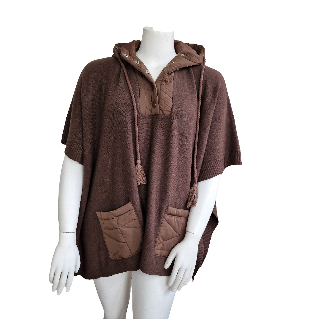 Poncho avec capuche