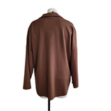 Chemise sweat avec fleurs brodées et sequins