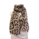 Foulard léopard avec brillant