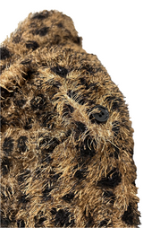 Pull KATY col boule - Léopard poilu