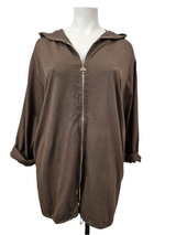 Gilet coton avec tirette et capuche