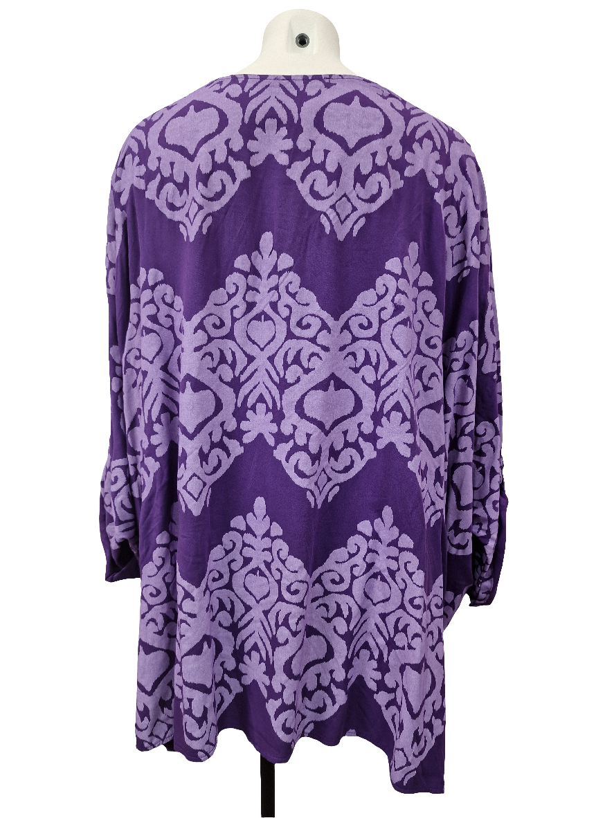 Tunique oversize imprimé ikat