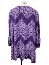 Tunique oversize imprimé ikat