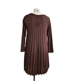 Robe plissée en maille