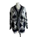 Gilet ouvert avec franges