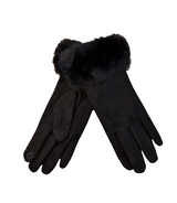 Gants avec bord fourré