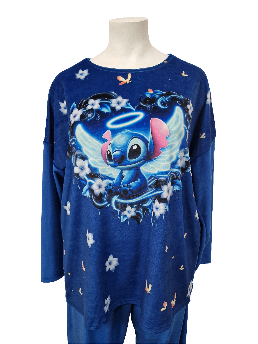 Pyjama en velours - Stitch ange