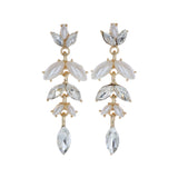 Boucles d'oreilles - Perles et brillants (longues)