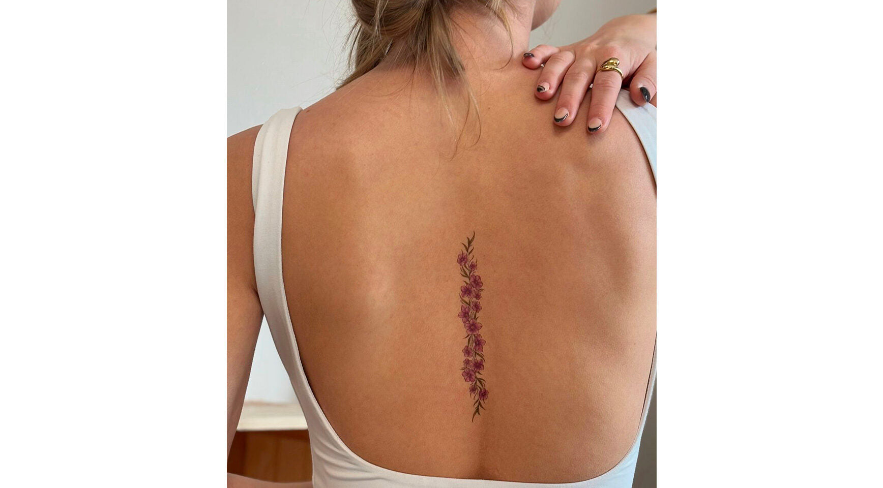 Tattoo Lovely - Bracelet fleurs violettes