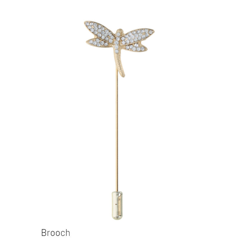Broche pic avec Libellule