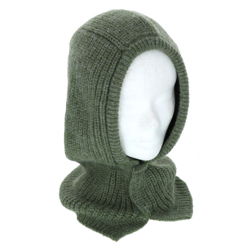 Cagoule en tricot avec 2 pressions