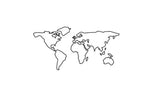 Tattoo Lovely - Carte du monde