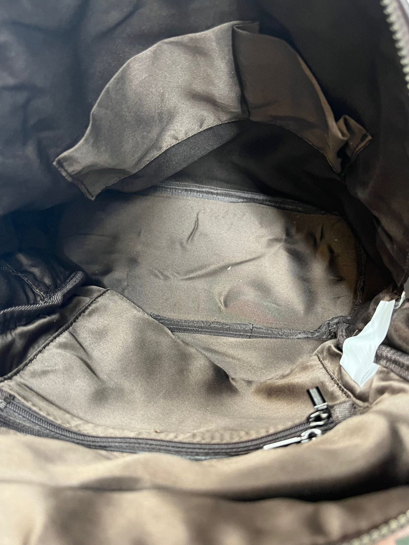 Sac à dos en cuir fleurs multicolores
