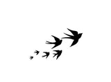 Tattoo Lovely - Envolée d'oiseaux