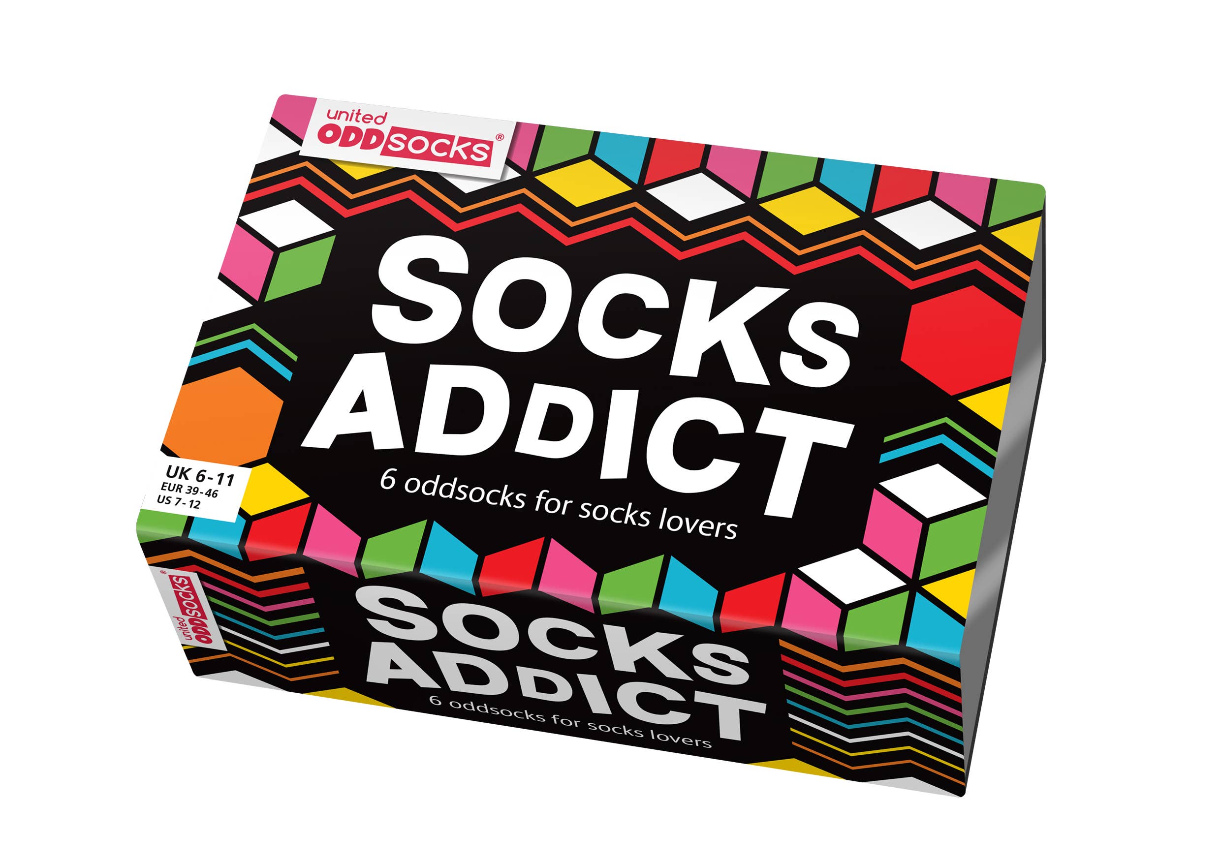 SOCKS ADDICT | Coffret cadeau de 6 chaussettes dépareillées - 39-46