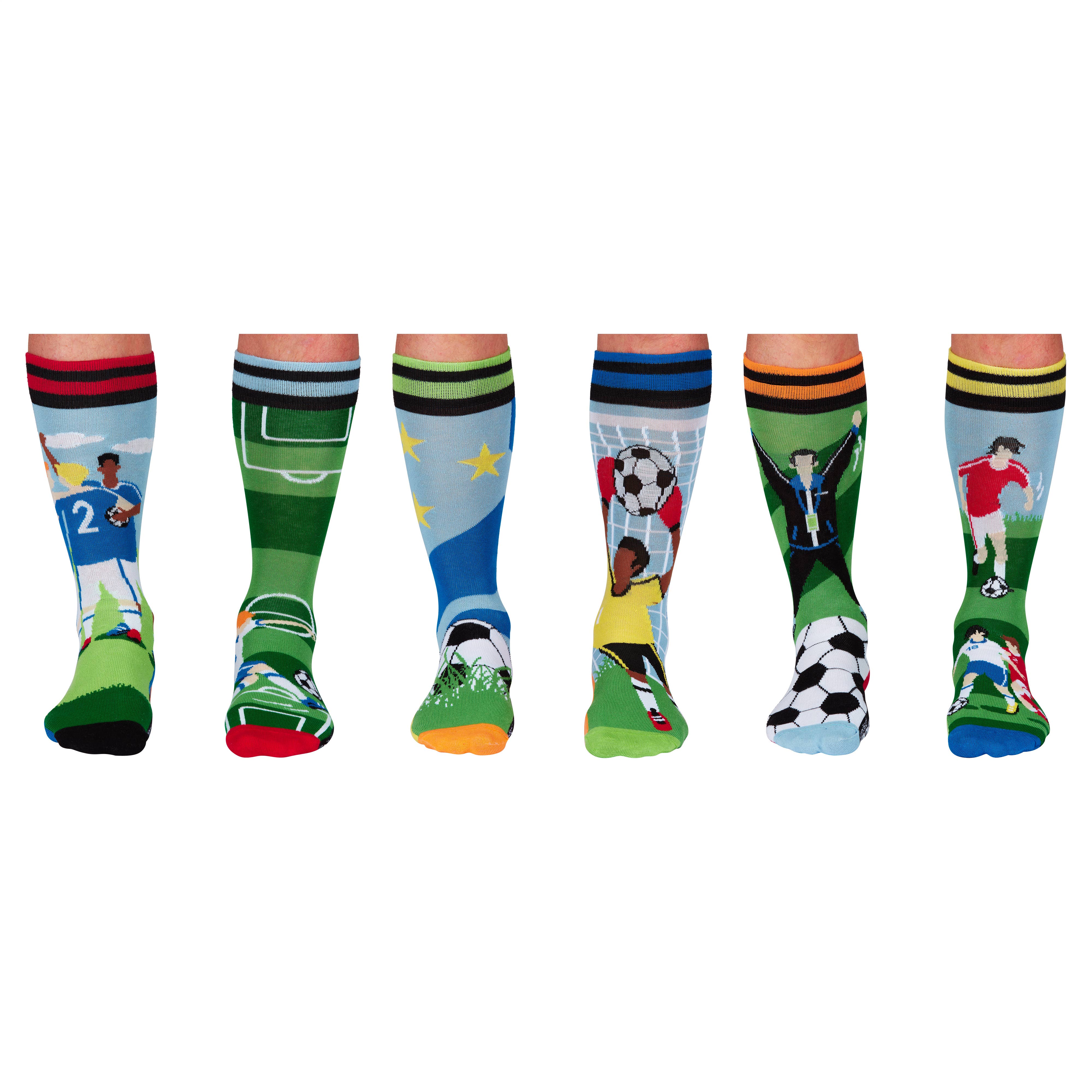 FREE KICK | Coffret cadeau de 6 chaussettes dépareillées - 39-46