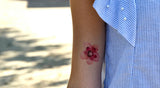 Tattoo Lovely - Fleur rose et fuchsia