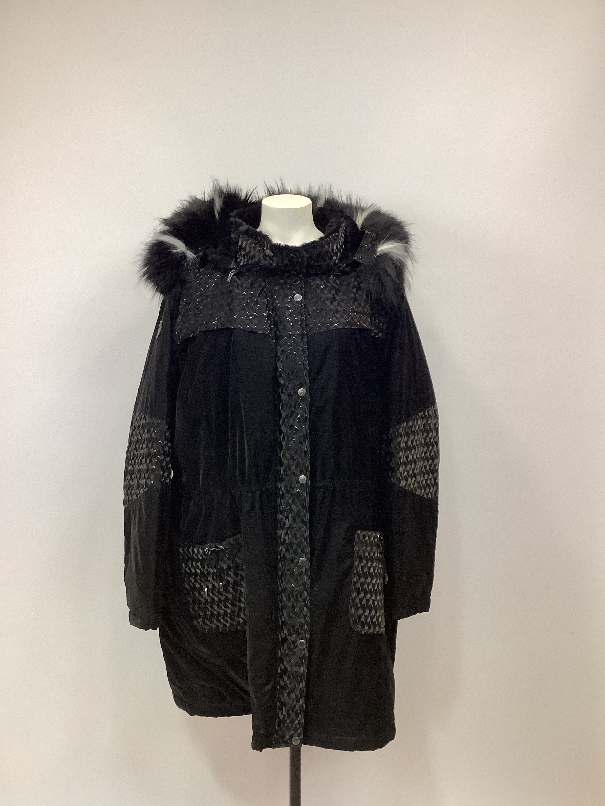 Parka longue - Noir