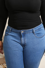 Pantalon Jean avec bouton et tirette