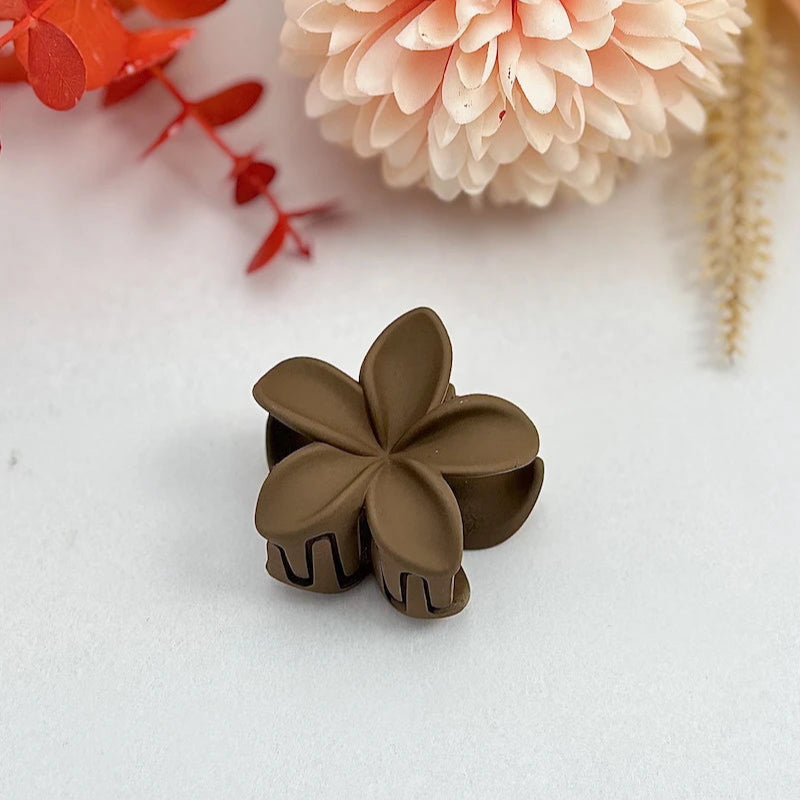Pince à cheveux - Fleurs (mat)