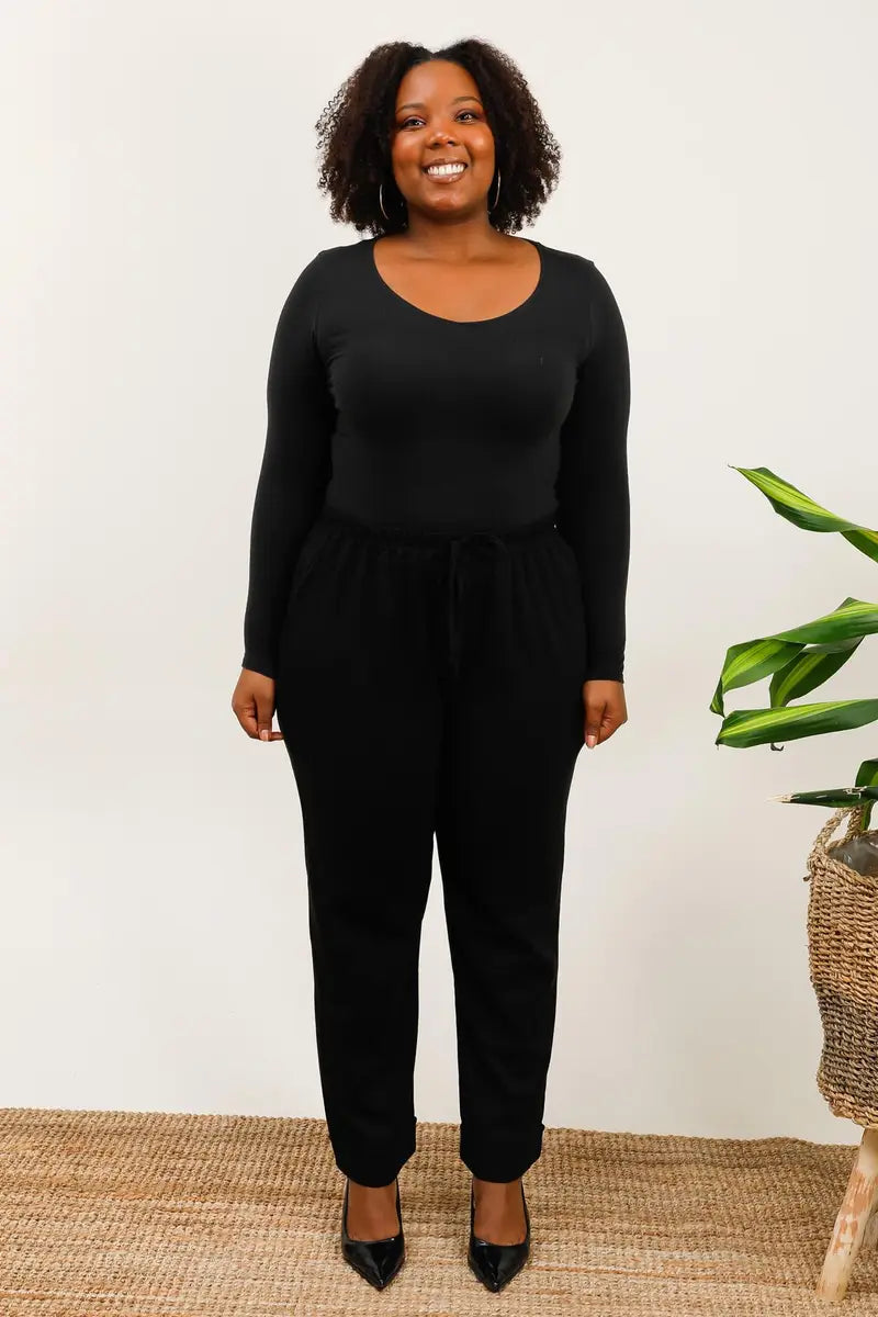 Pantalon confort style training - Noir