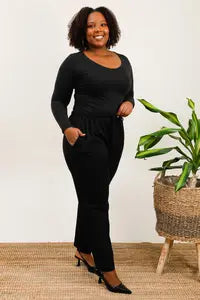 Pantalon confort style training - Noir