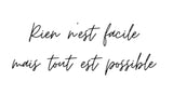 Tattoo Lovely - Rien n'est facile mais tout est possible