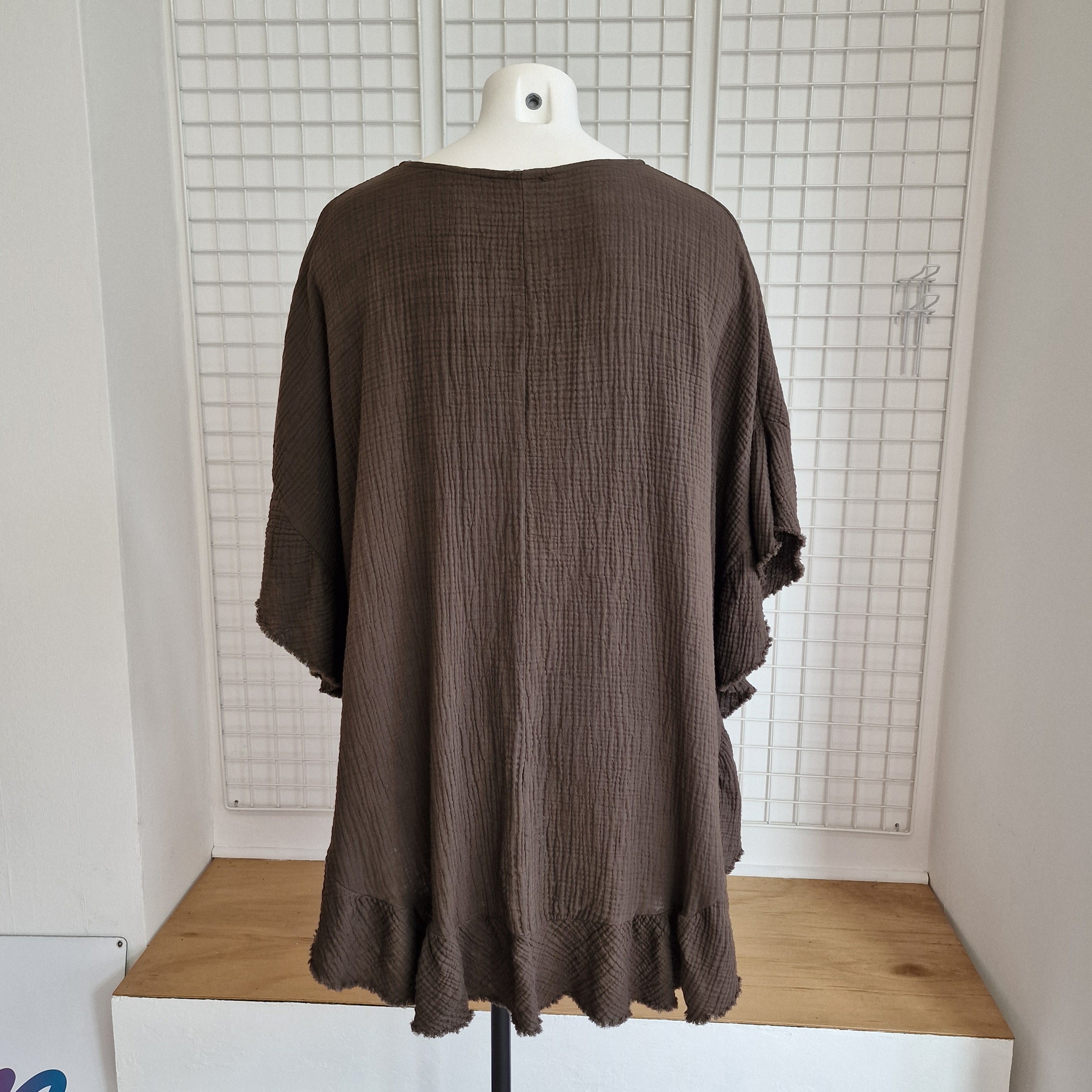 Tunique / Poncho en gaze de coton