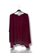 Pull avec pluie de strass