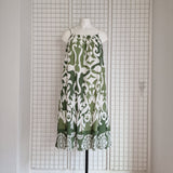 Robe courte à bretelle imprimé graphique