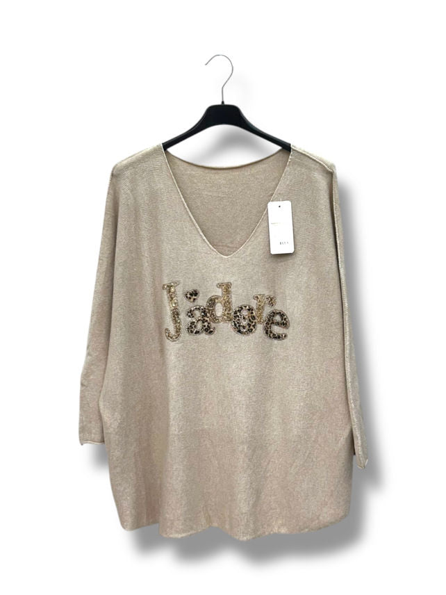 Pull "J'adore"