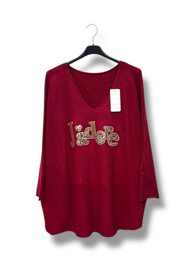 Pull "J'adore"
