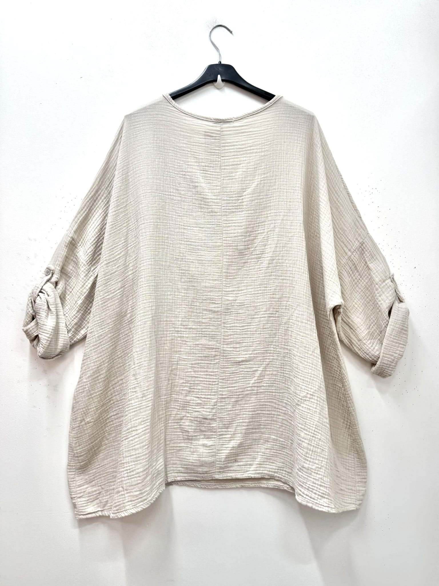 Tunique en gaze de coton manches longues