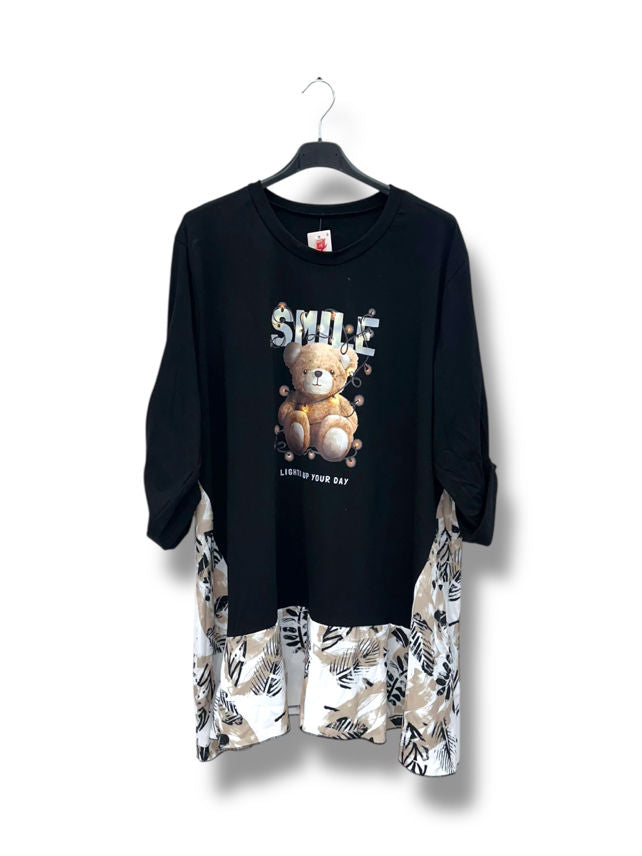 Robe courte smile ourson