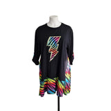 Robe courte éclair coloré