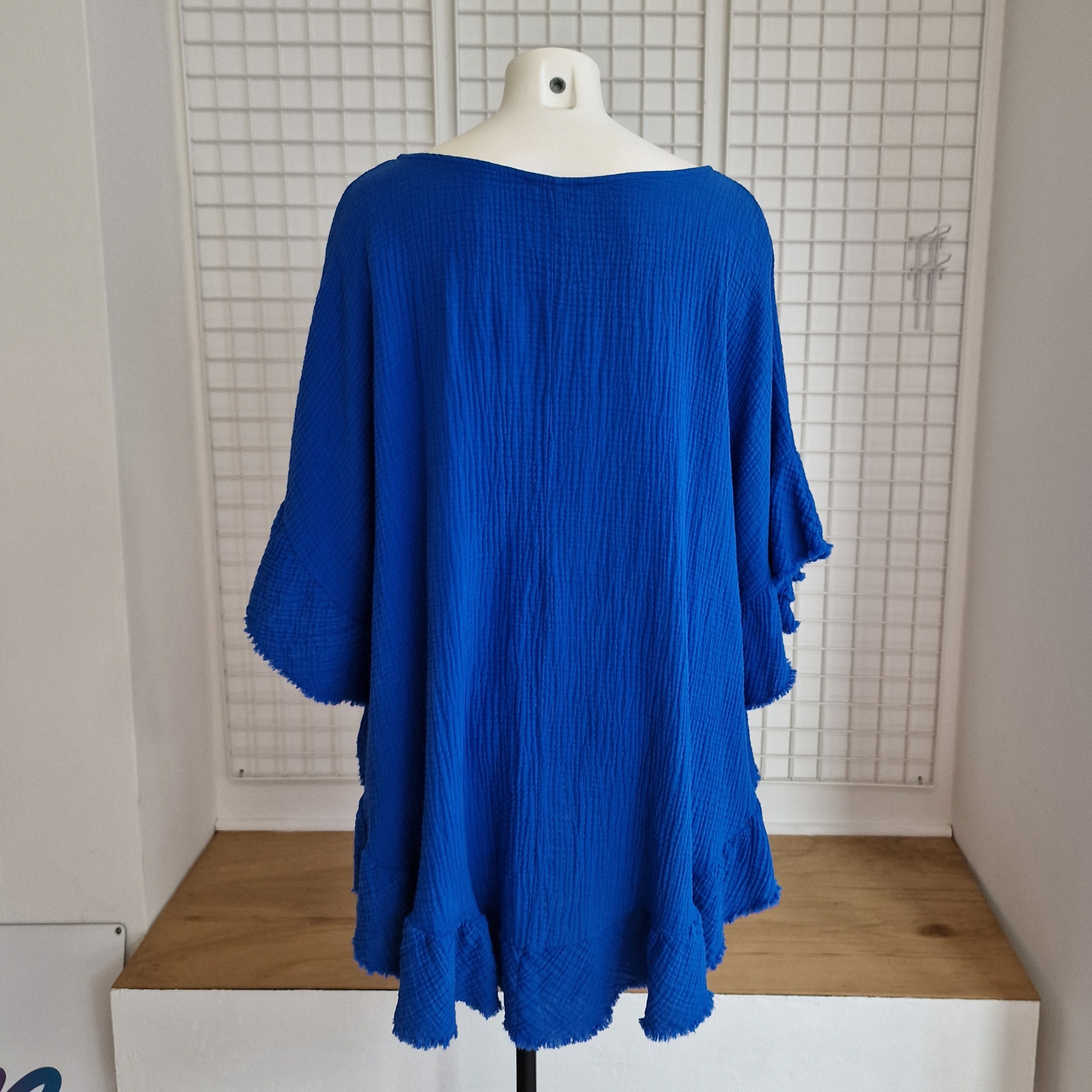 Tunique / Poncho en gaze de coton