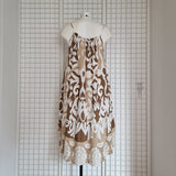 Robe courte à bretelle imprimé graphique