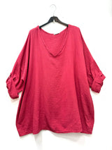 Tunique en gaze de coton manches longues