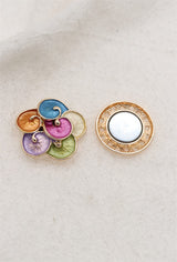 Broche aimantée - petites orchidées