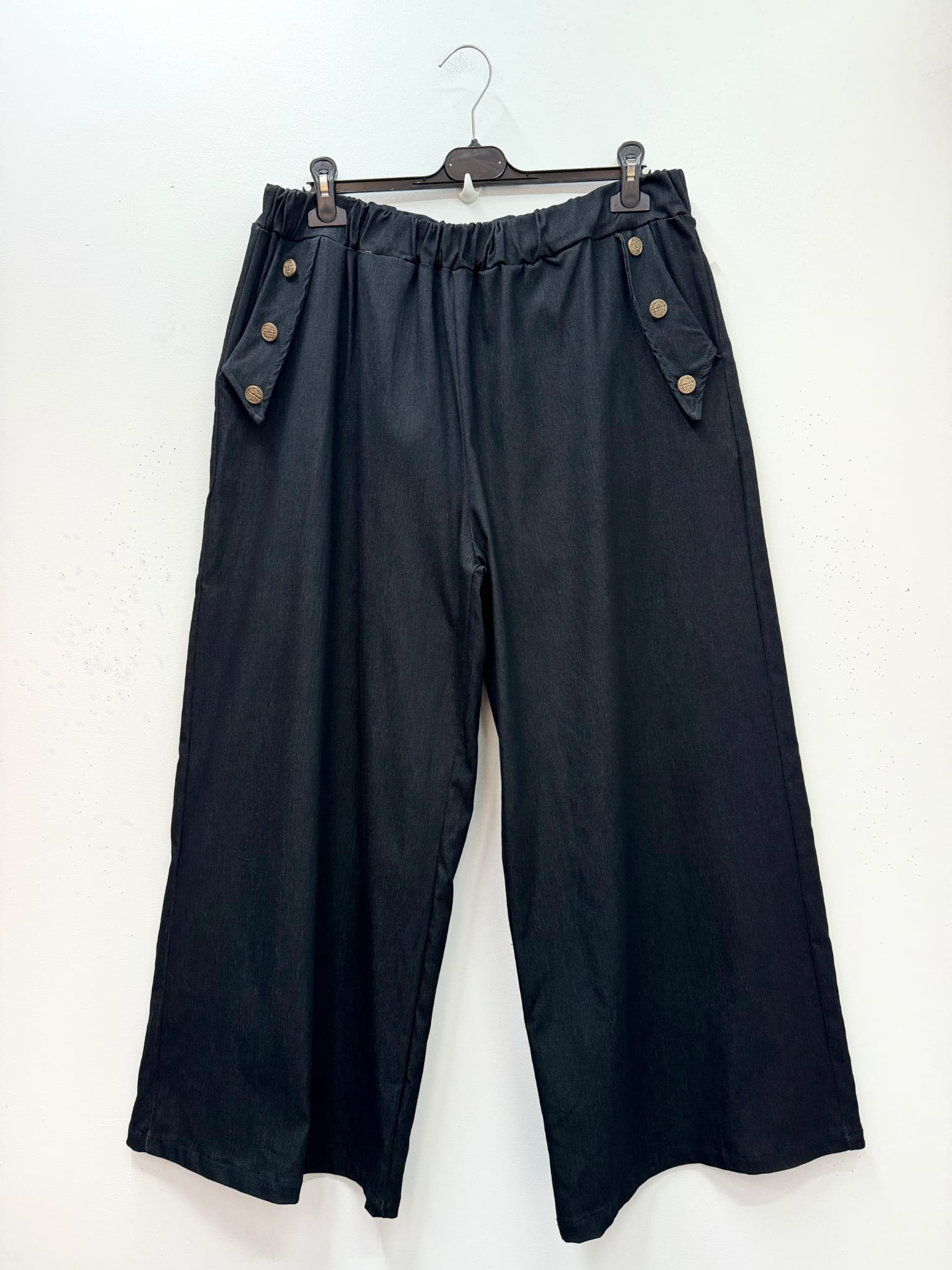 Jean large taille élastique