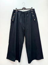 Jean large taille élastique