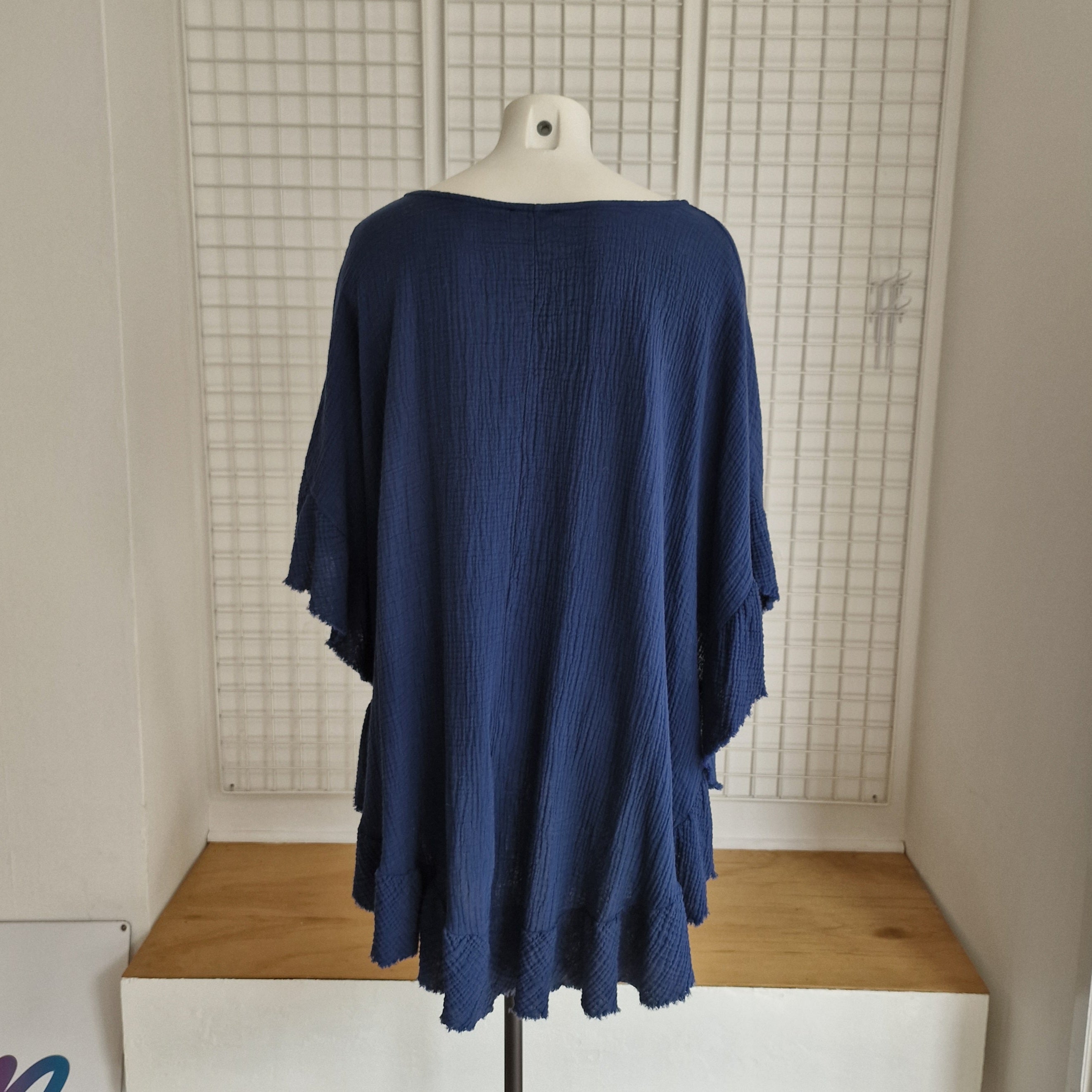 Tunique / Poncho en gaze de coton