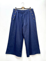 Jean large taille élastique
