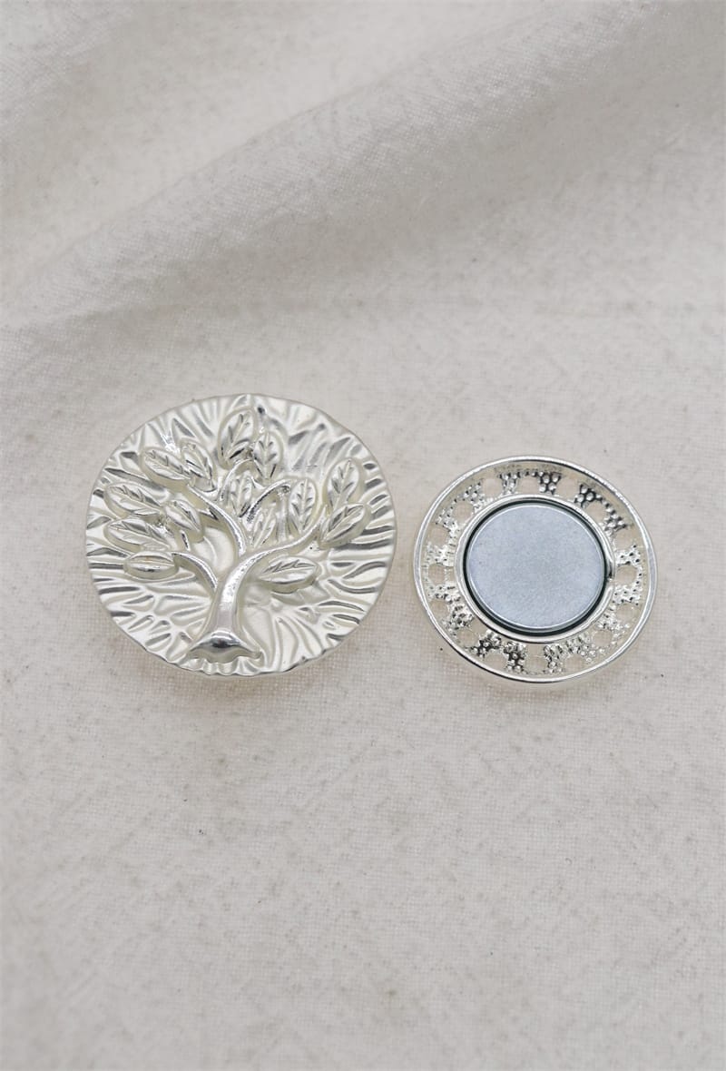 Broche aimantée - médaillon arbre de vie