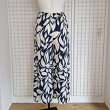 Pantalon fluide imprimé feuilles