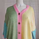 Gilet tricolore avec boutons