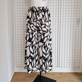 Pantalon fluide imprimé feuilles