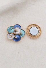 Broche aimantée - petites orchidées